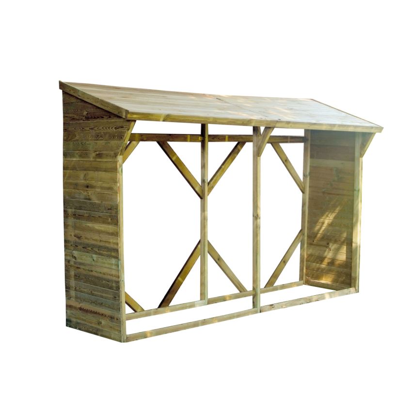 Abri bûches ATLANTA 5 stères 6.30m² 320x100xh214 cm