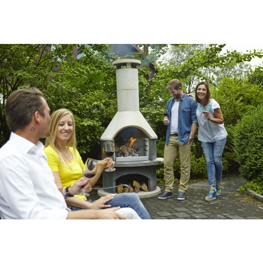 Barbecue WELLINGTON en Béton 115x70x208cm