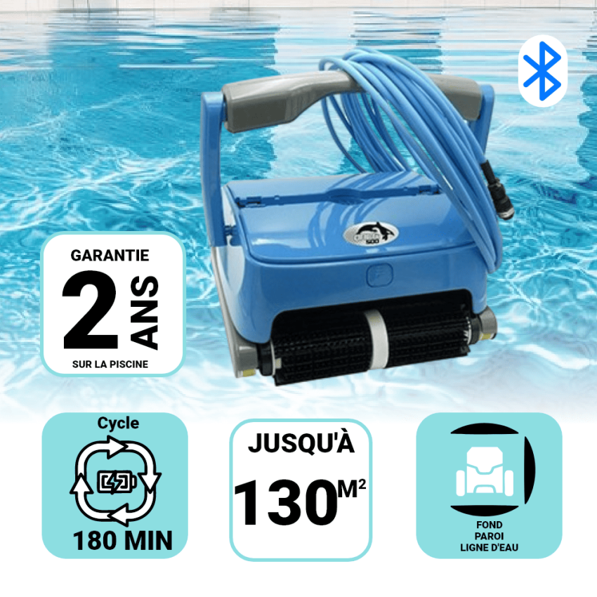 Robot piscine Fond Paroi Ligne d'eau ORCA 500