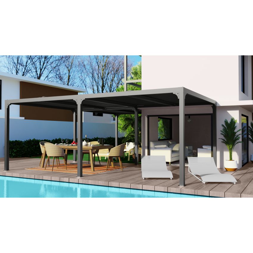 Pergola Bioclimatique L Aluminium Anthracite