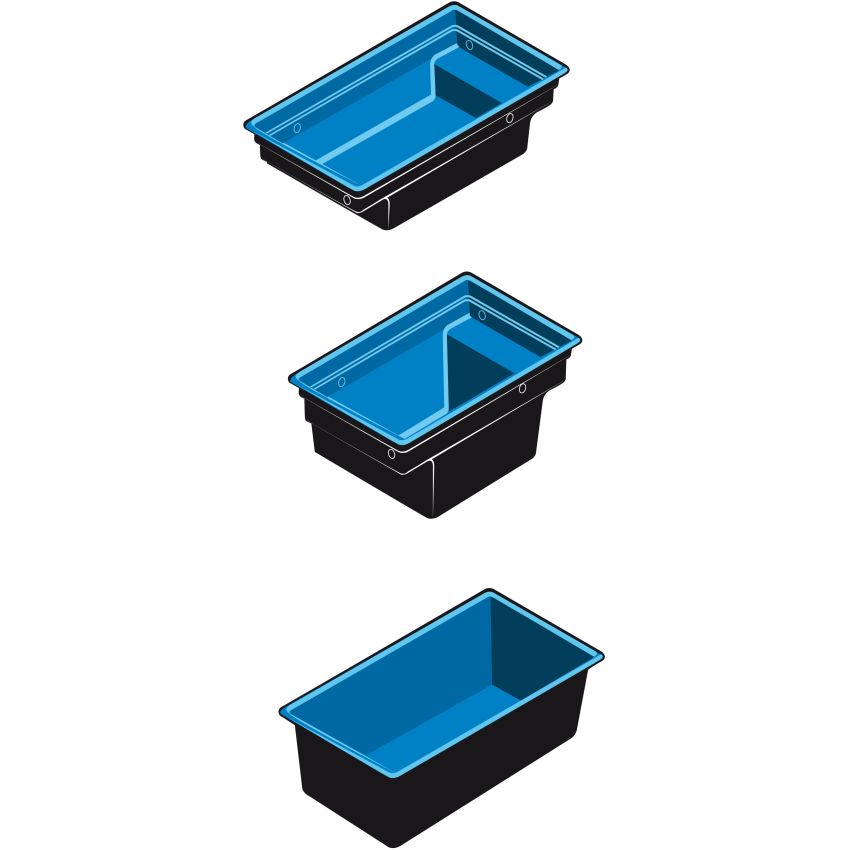 Bassin de Jardin Préfabriqué QUADRA C3