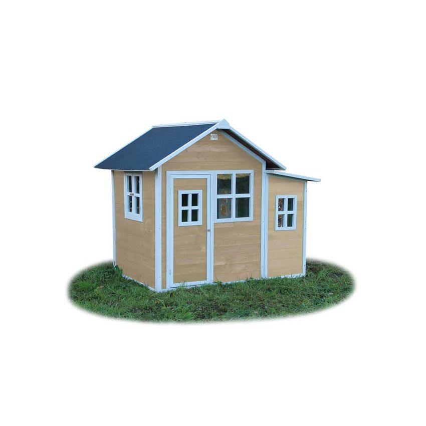 Cabane Enfant Loft en Bois Naturel 188x149x159cm