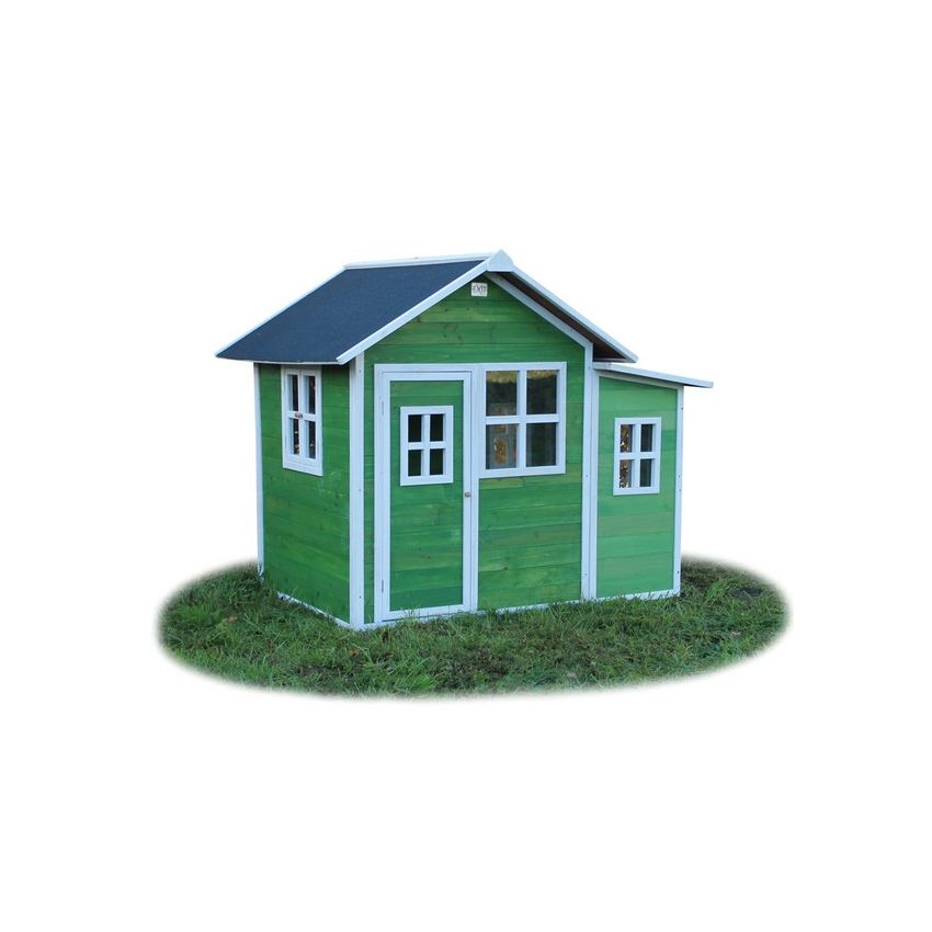 Cabane Enfant Loft en Bois Vert 188x149x159cm