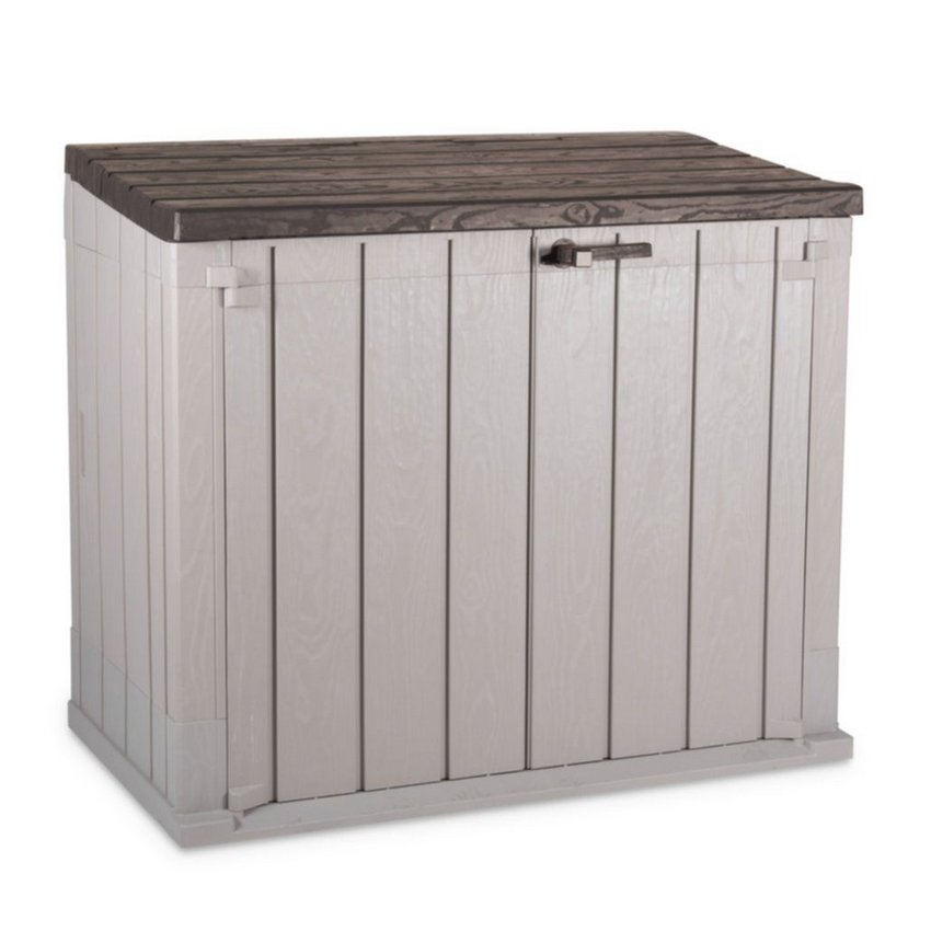 Coffre de Jardin en Résine STORER+ 842L Taupe/Marron