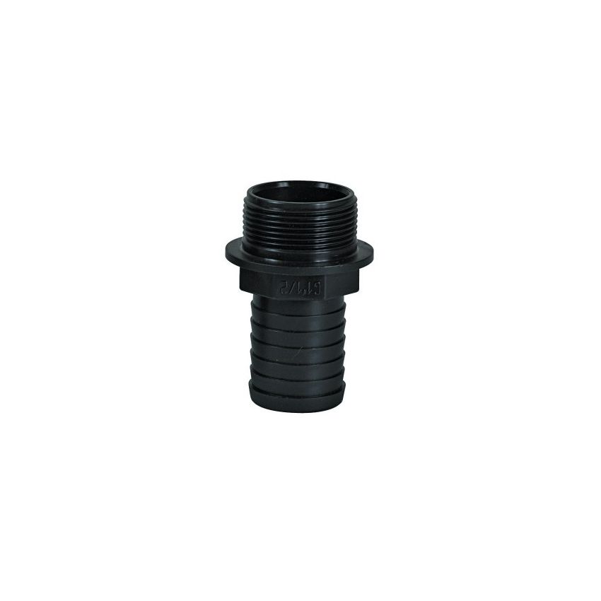 Raccord Plastique Filete Male pour Tuyau diam 40mm