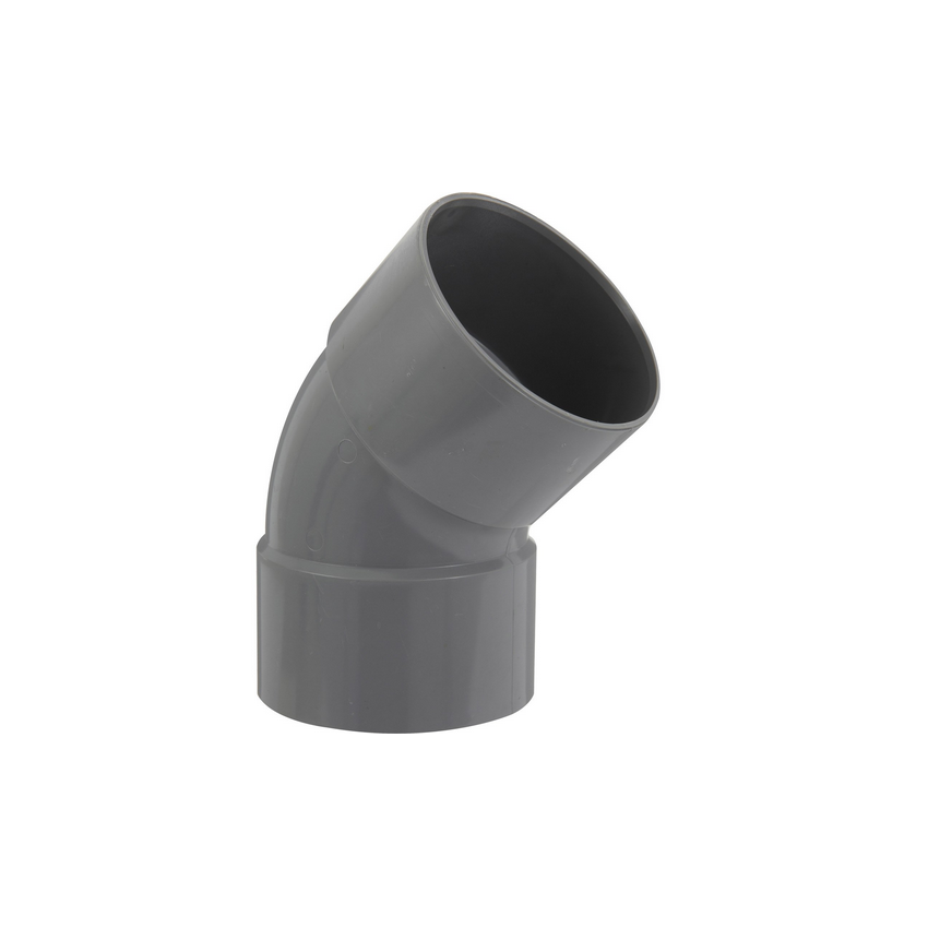 Raccord PVC évacuation Coude 45° 40mm FF
