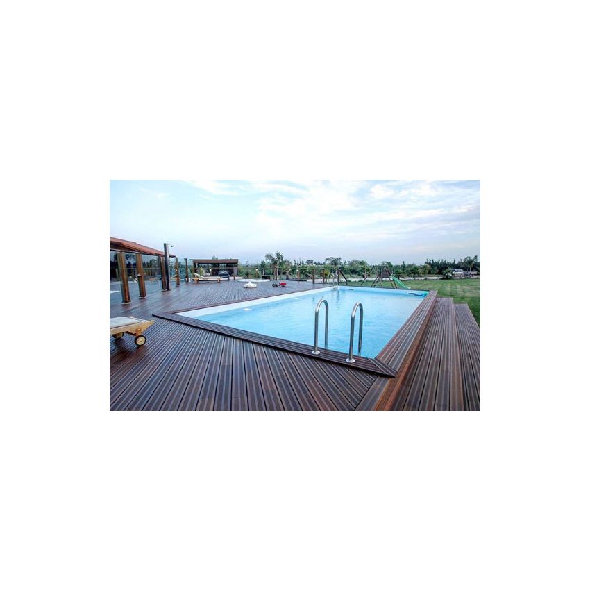 Piscine Bois Luxe Rectangulaire 620x420x130cm
