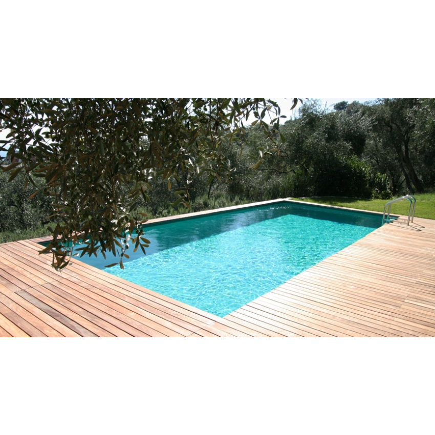 Piscine Bois Rebecca Rectangulaire avec Escalier 920x420x145cm