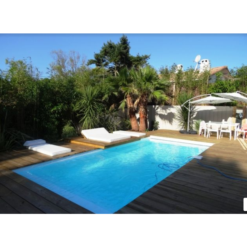Piscine Bois Diana Rectangulaire avec Escalier 820x420x145cm