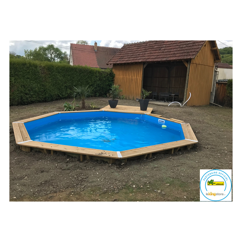 Piscine bois Ronde UBBINK OCEA 580x130cm