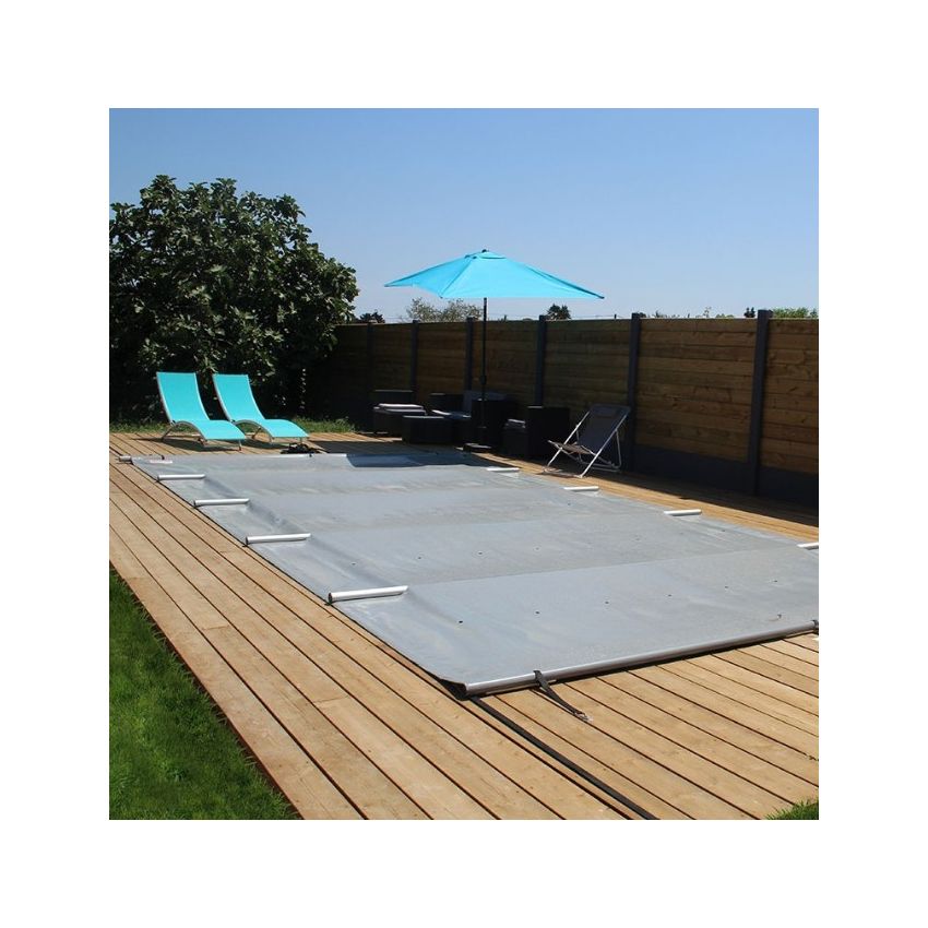 Bâche à barres pour piscine rectangulaire 650X350 cm