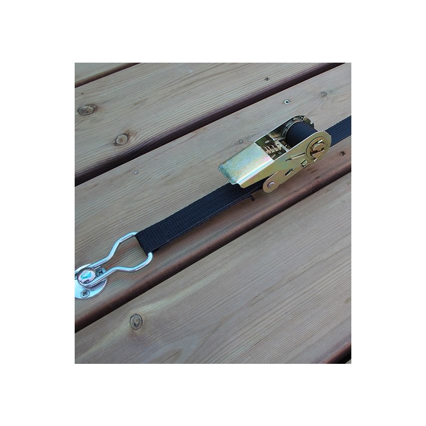 Lot de 10 pitons escamotable pour bâche à barres installation enterrée avec sol en bois