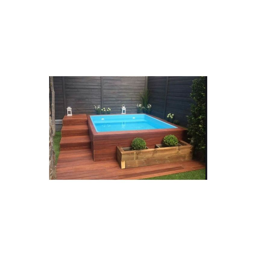 Piscine Bois Tropicana Carrée 320x320x145cm