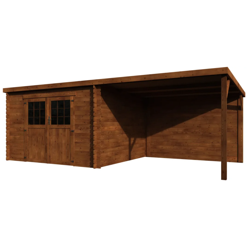 Abri de jardin en bois traité Eden - 18.02 m²
