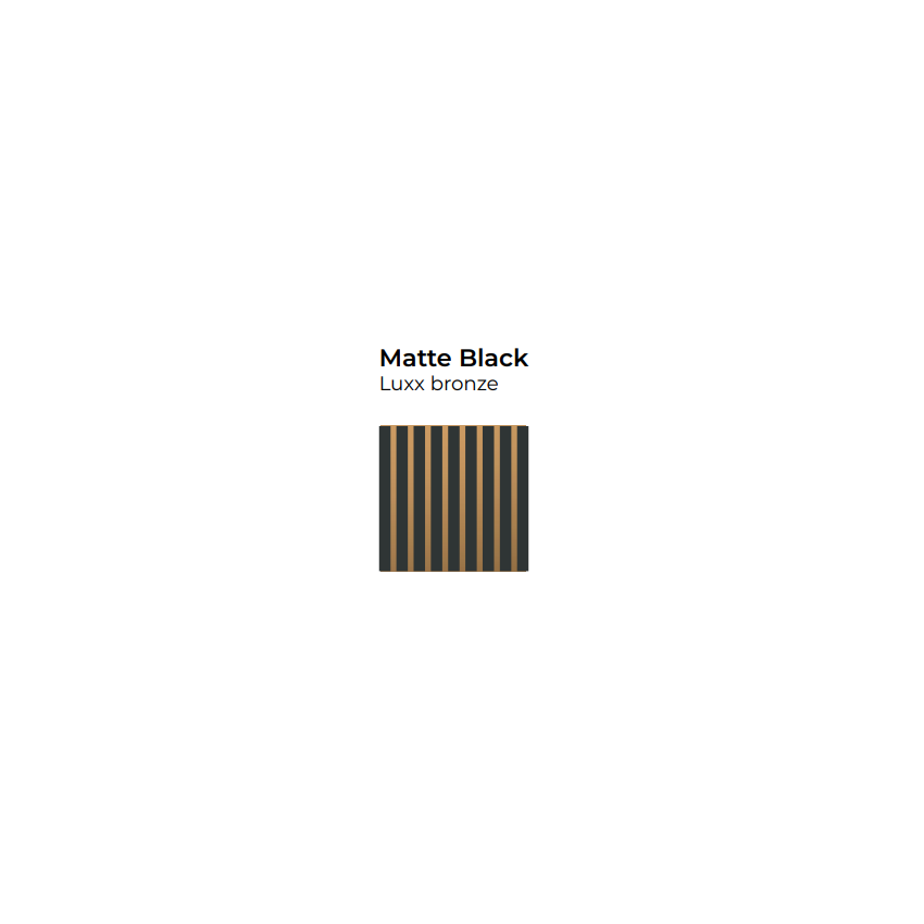 Lot de 2 Panneaux Décoratifs en Bois de 1.66M2 Bronze Black Mat