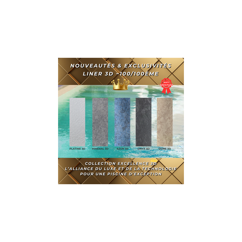Liner 3D pour Piscine Ubbink 450x250x126cm