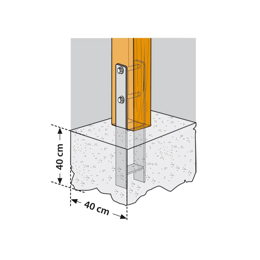 Kit Ancrage H60x12cm
