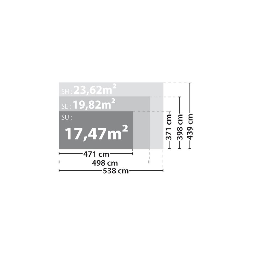 Abri de Jardin Bois ELISTA 34mm 17.47 m2