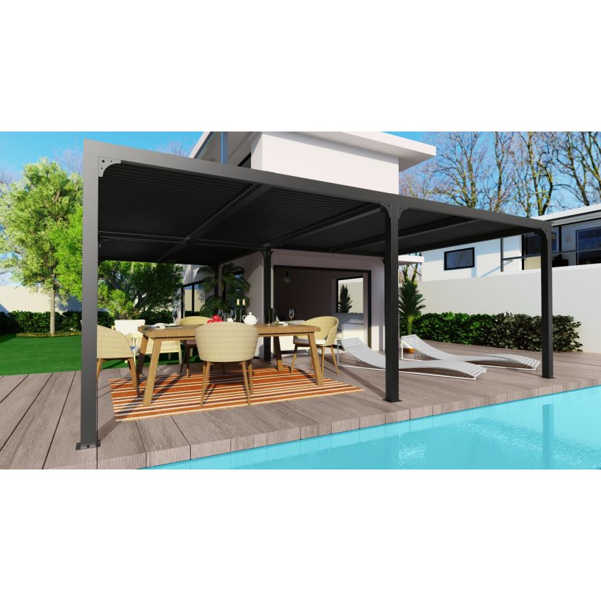 Pergola Bioclimatique L Aluminium Anthracite