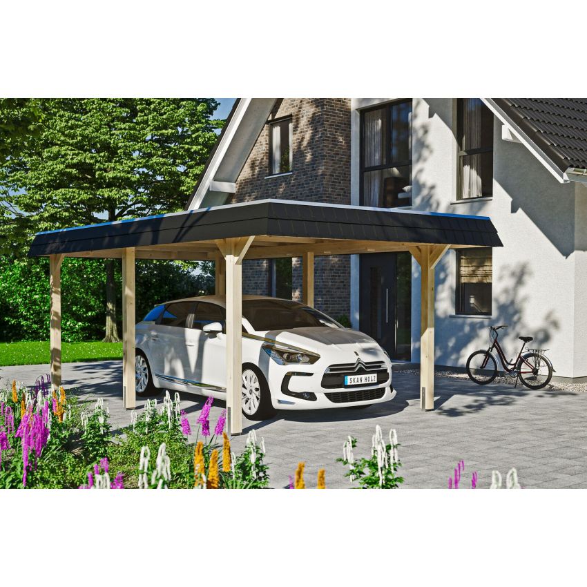 Carport Bois Wendland1 628 x 362 cm
