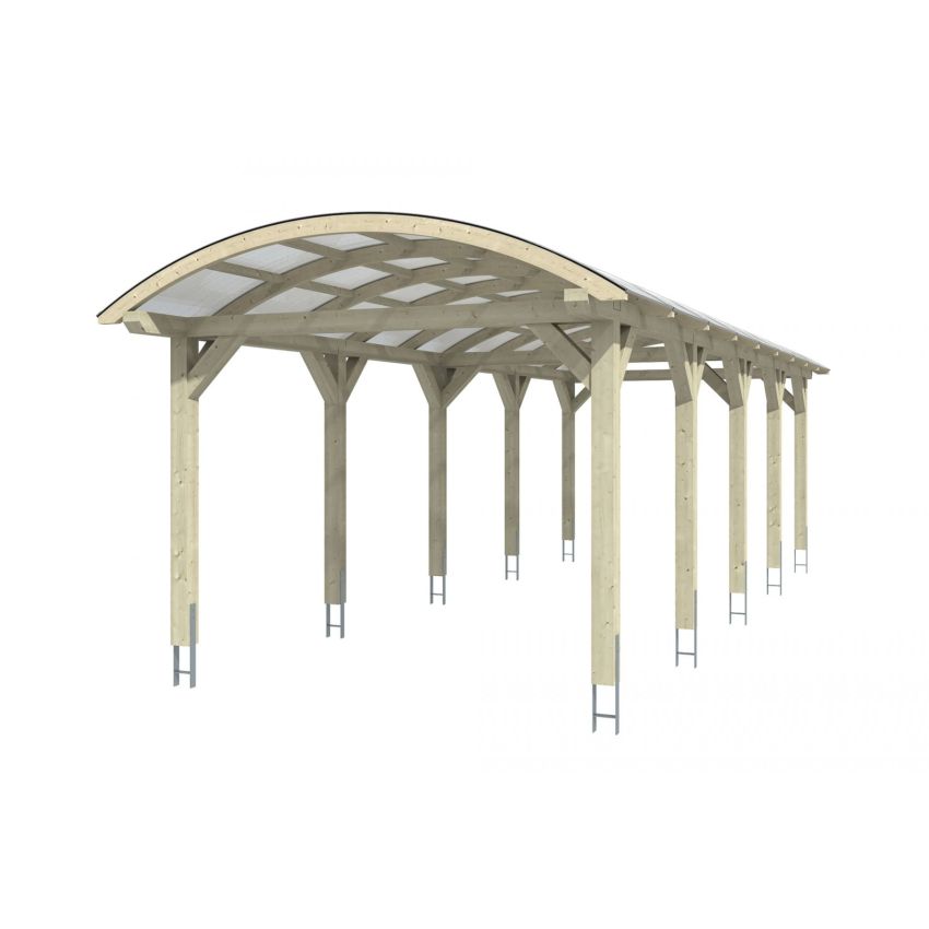 Carport Bois Franken3 969 x 376 cm