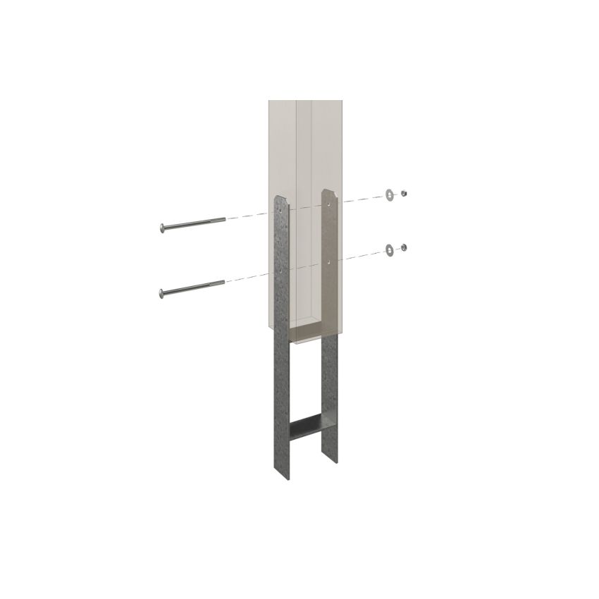 Carport Bois Franken3 969 x 376 cm