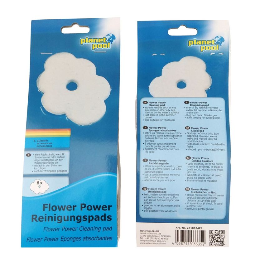 Flower Power absorbant pour Skimmer -  Boîte de 6 