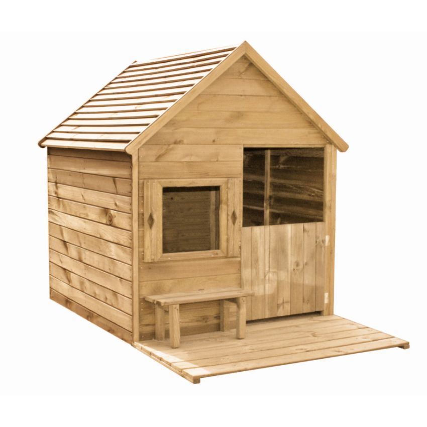 Maisonnette en bois HEIDI avec plancher et terrasse : Soulet