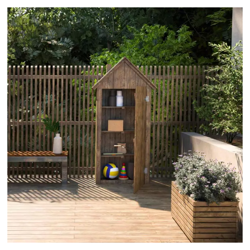 Abri de jardin en bois WISSANT 0.35 m² 93x60xh193 cm