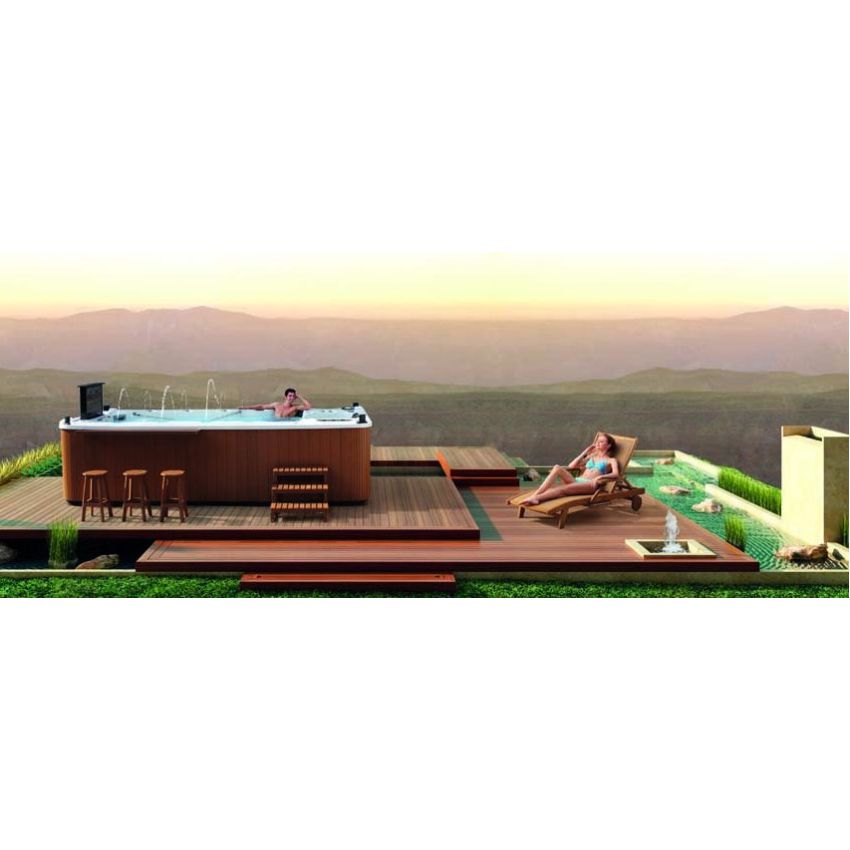 Spa de nage PORTO rectangulaire - 480 x 220 x 120 cm