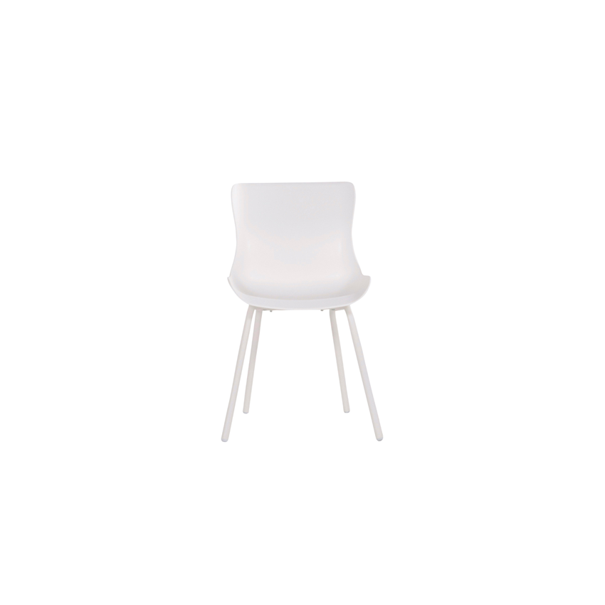 Lot de 2 chaises résine SOPHIE Blanc 