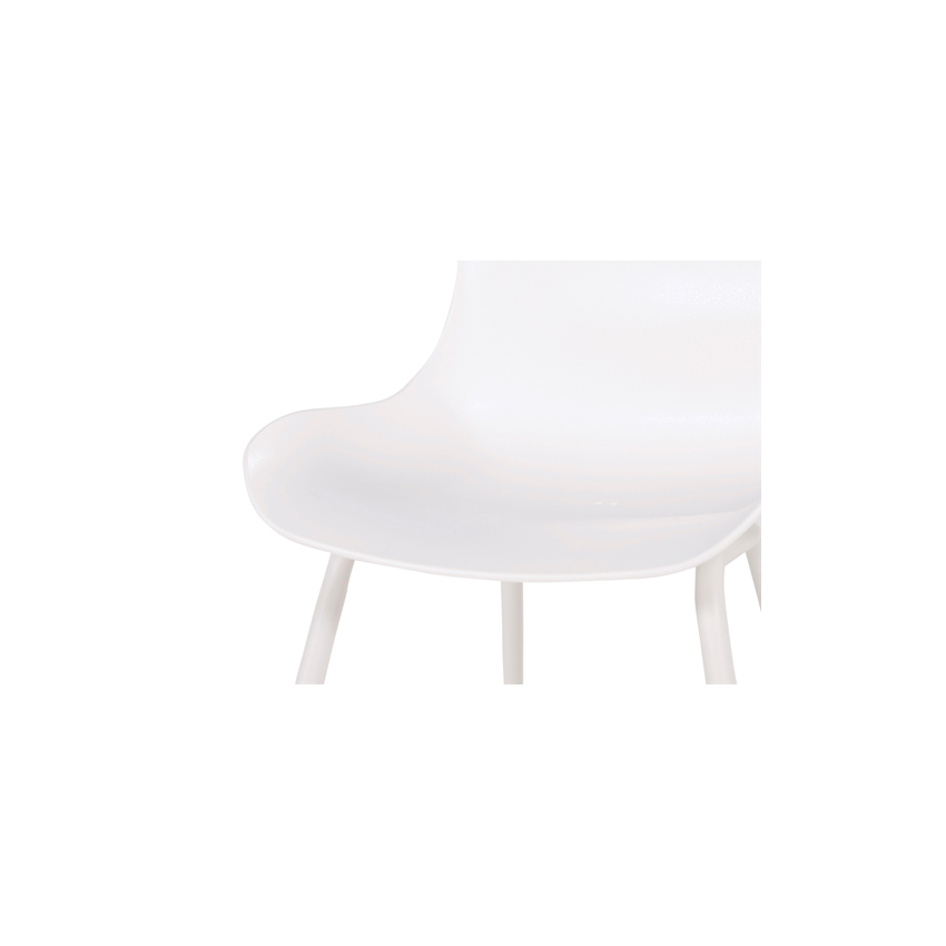 Lot de 2 chaises résine SOPHIE Blanc 