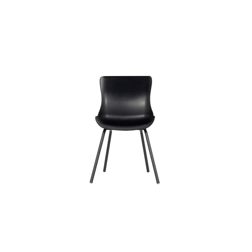 Lot de 2 chaises résine SOPHIE Noir