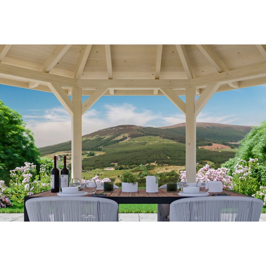 Pavillon de Jardin en Bois Nancy ⌀360cm