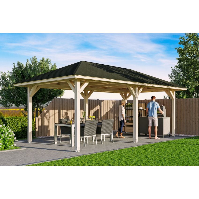 Pavillon de Jardin en Bois Orleans 656 x 374 cm