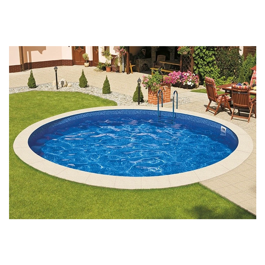 Piscine Acier Ronde Ibiza à enterrer ⌀460x120cm
