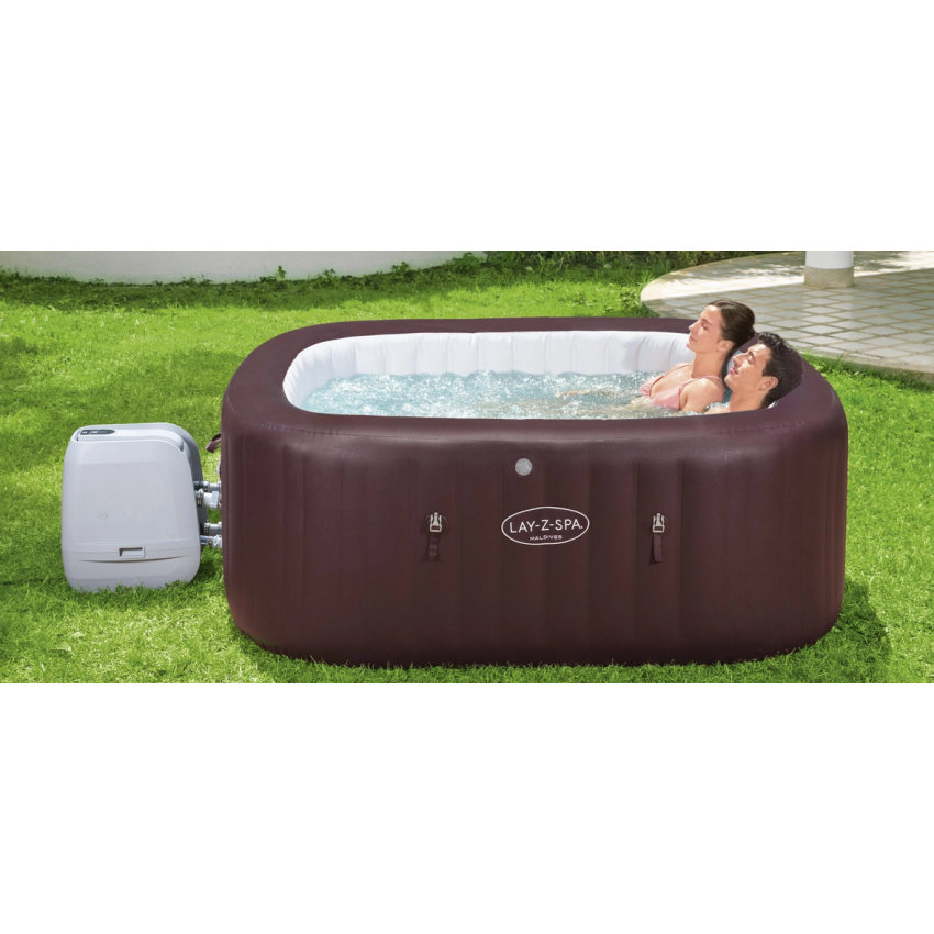 Spa Gonflable carré Lay-Z Maldives Hydrojet Pro pour 5-7 personnes
