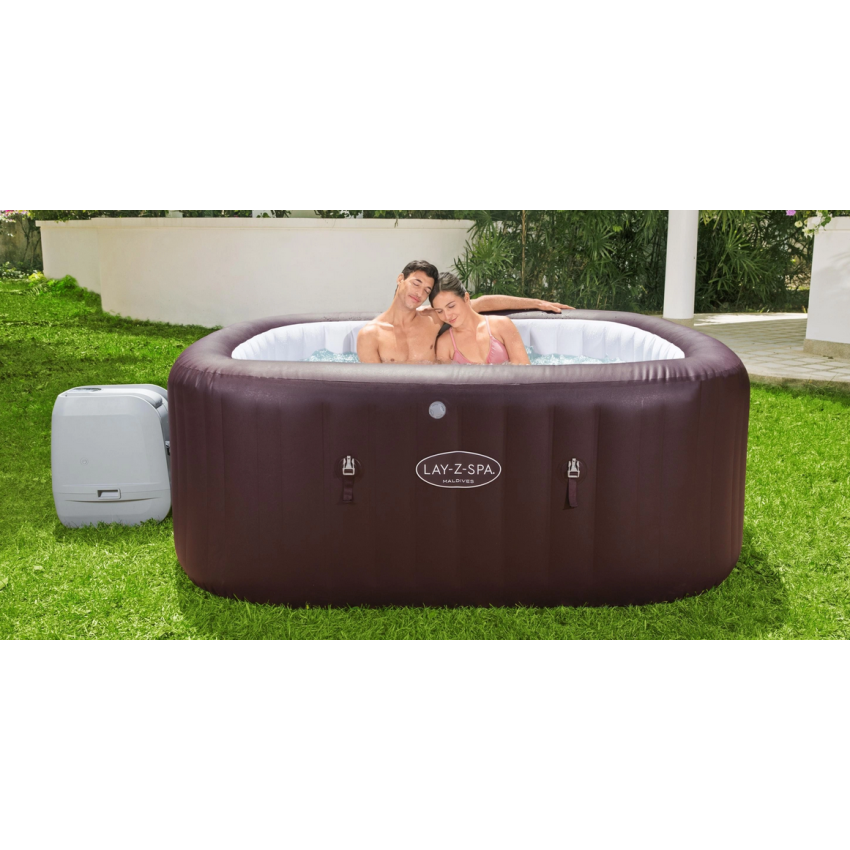 Spa Gonflable carré Lay-Z Maldives Hydrojet Pro pour 5-7 personnes