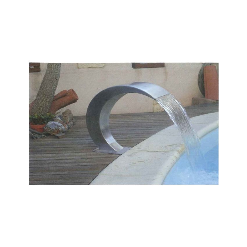 Cascade décorative en inox 350 mm AISI 304 -fixation sans ancrage