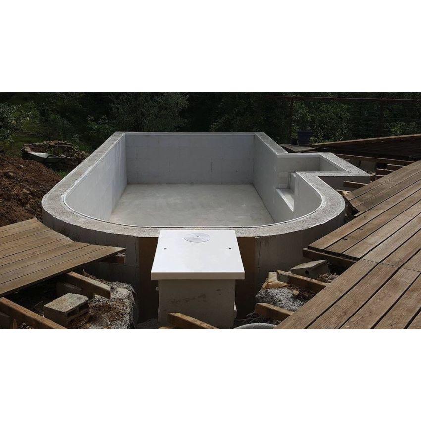 Mur filtrant GS14 Miroir BY-PASS, électrolyseur, régulateur pH pour piscine jusqu'à 50m3