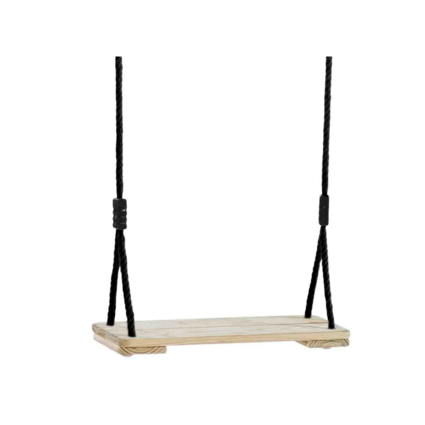 Portique en bois avec sac de boxe