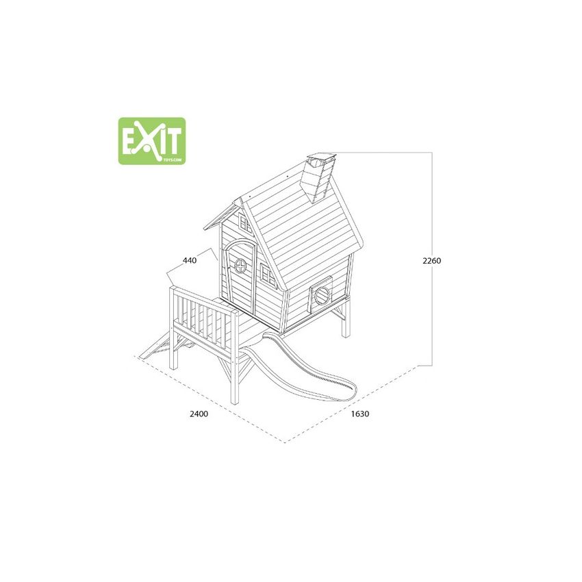 Maisonnette Enfant Fantasia 300 VERTE