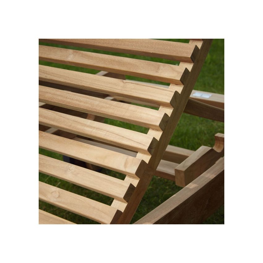 Bain de soleil BEACH en Teck massif