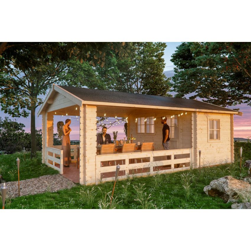 Alicante 2 Patio House Maison en Bois 380 x 563 cm 21.40 m²