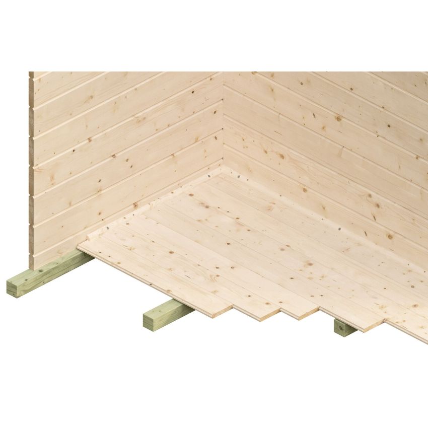 Alicante 2 Patio House Maison en Bois 380 x 563 cm 21.40 m²