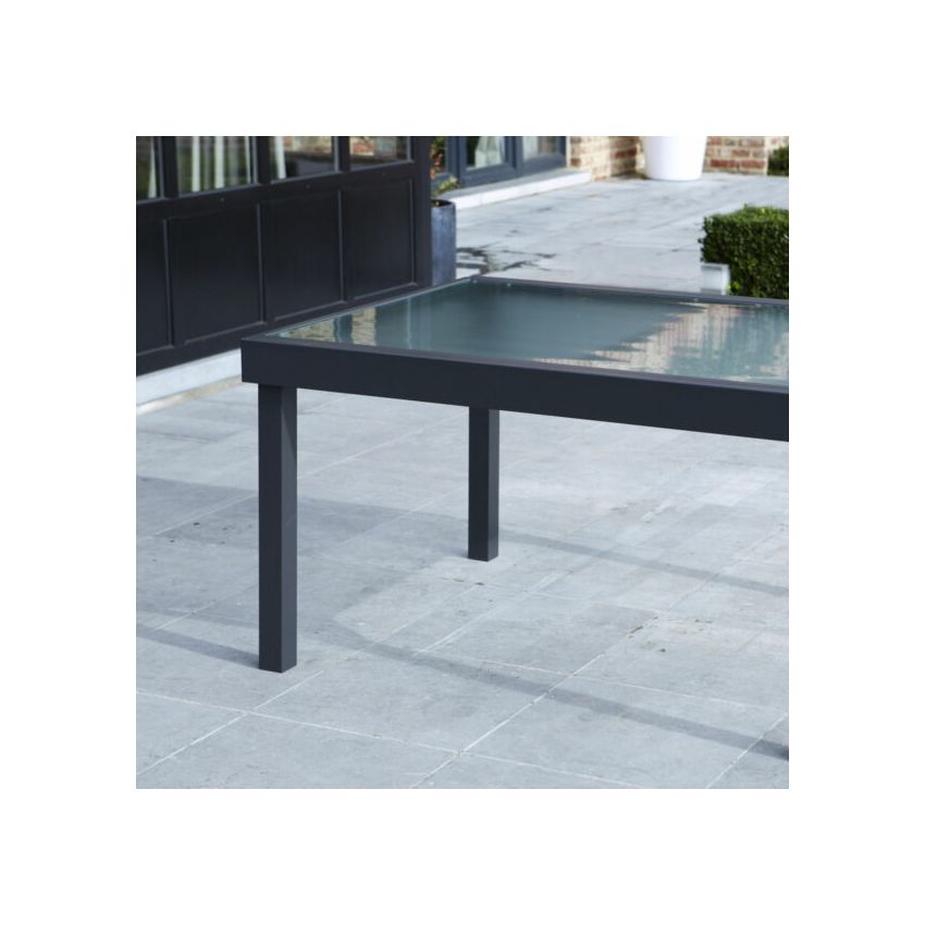 Ensemble de Jardin MODULO 6/10 Places Verre Gris Anthracite 