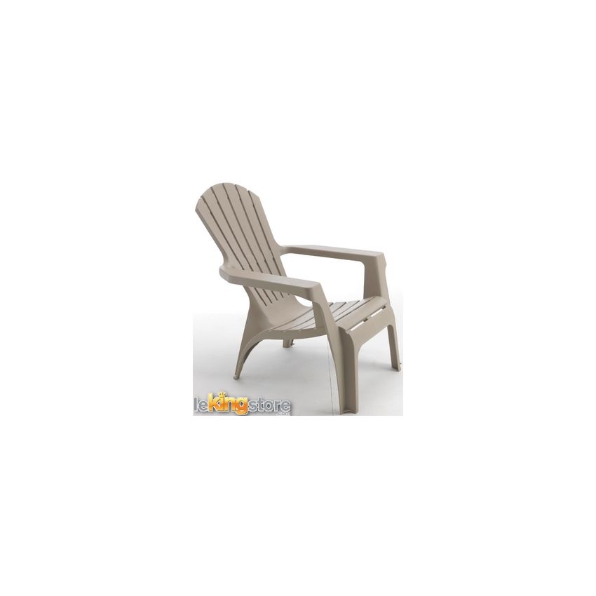 Lot de 4 Fauteuils de Jardin ADIRONDACK Anthracite