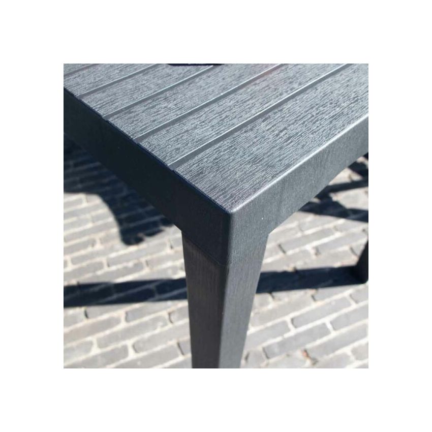 Ensemble de Balcon CLUB en Résine recyclée Anthracite 