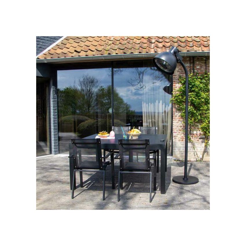 Parasol Électrique Chauffant Télécommandé LUMINA 2000W Noir