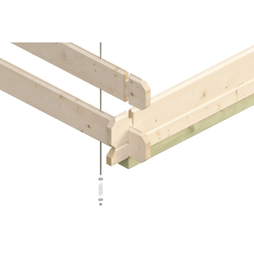 Chalet de Jardin Bois 300 x 250 cm 7.50 m² COMO